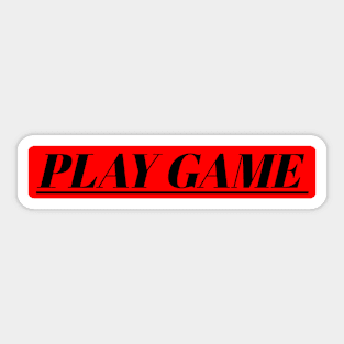 Play game Sticker